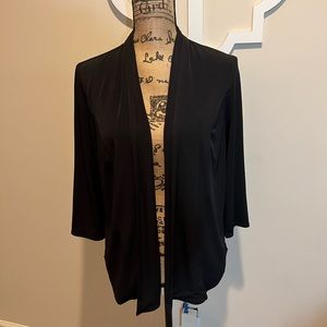 Chico’s Open Cardigan with Polka Dot Sheer Back Size Small